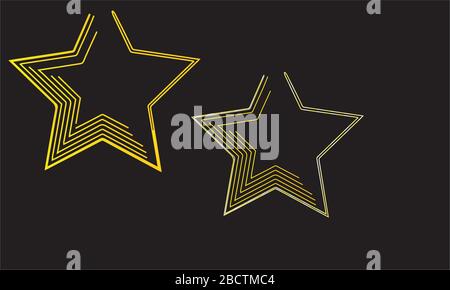 Vecteur étoile avec design coloré art abstrait Illustration de Vecteur