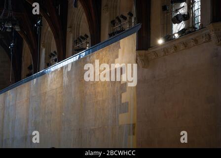 The Ethics of Dust, Westminster Hall, Palace of Westminster, Londres SW1 par Jorge Otero-Pailos Artangel Banque D'Images