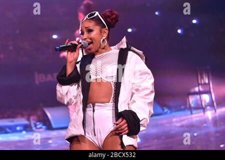 Nelly, Salt N Pepa, Shaggy, Eve, Mya et Blu Cantrell se présentent sur le Kissory présente le Blast Off Tour à First Direct Arena à Leeds avec: Mya où: Leeds, Royaume-Uni quand: 05 Mar 2020 crédit: Graham Finney/WENN Banque D'Images