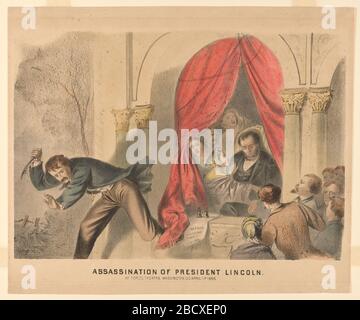 Assassinat du président Lincoln. Le portrait est devenu une partie du processus de deuil qui a suivi l'assassinat d'Abraham Lincoln le 14 avril 1865. NPG.83.232 Banque D'Images