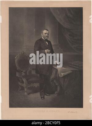 Subvention Ulysses S. Born point Pleasant, OhioIn 1868, le général Ulysses S. Grant était le premier choix de la nation pour la présidence. NPG.88.176 Banque D'Images