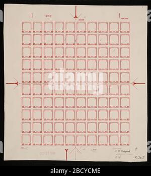 5 plaque de cadre calvin Coolidge étanche. Les épreuves de plaques certifiées sont la dernière preuve imprimée de la plaque avant d'imprimer les timbres au Bureau de l'gravure et de l'impression. Ces épreuves de plaque sont uniques, avec les signatures et la date d'approbation. 5 plaque de cadre calvin Coolidge étanche Banque D'Images