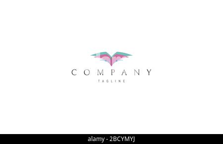 Logo vectoriel sur lequel une image abstraite des pages d'un livre. Illustration de Vecteur