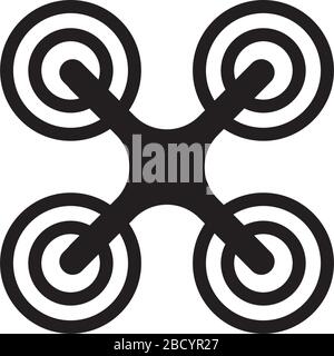 icône drone/quadricopter Illustration de Vecteur