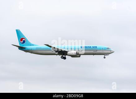 SÉOUL - 30 SEPTEMBRE : avion de passagers de l'avion d'Air coréen Boeing 777-200 le 30 septembre. 2016 à Séoul, en Corée du Sud Banque D'Images