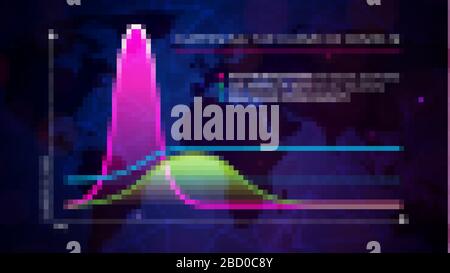 COVID-19 conception Infographique de Flatten the Curve for 2019-nCOV Coronavirus. Illustration vectorielle avec graphique de mise à plat de la courbe avec protection Illustration de Vecteur