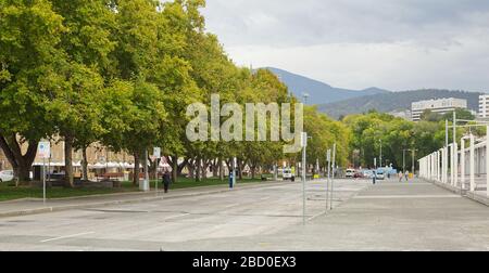 Salamanca déserte, Hobart, virus Corona, Covid 19, Banque D'Images