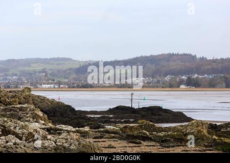 Vue sur la rivière Dee vers Kirkcudbright Dumfries & Galloway Ecosse Banque D'Images