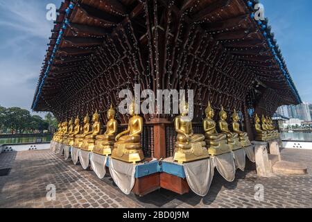 Seema Gangaramaya temple Malaka à Colombo, Sri Lanka. Banque D'Images