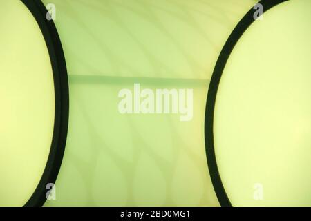 Motif abstrait vert citron et noir plat fond. Banque D'Images