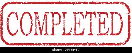 Illustration vectorielle de l'estampillage commercial / TERMINÉE Illustration de Vecteur