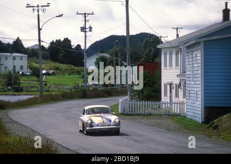 1963 Porsche 356 participe au rallye Targa Newfoundland de 2002 Terre-Neuve Canada Banque D'Images