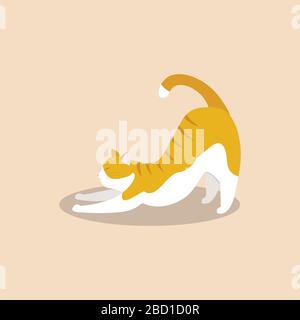 Personnage de dessin animé Cat. Illustration vectorielle Illustration de Vecteur