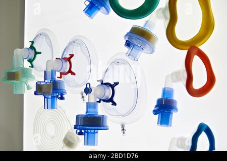 Masque médical avec filtres bactériens et viraux Banque D'Images