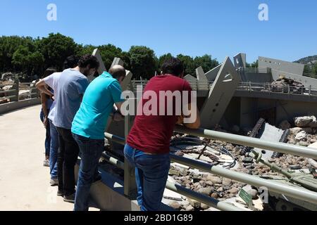 Mleeta, Liban - 16 juin 2017 : visite du musée de la guerre marquant le retrait israélien au sud du Liban. Banque D'Images