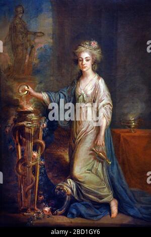 Portrait d'une Dame comme une Vierge Vestale 1780 Angelica Kauffmann 1741/1807 Allemagne allemande Banque D'Images