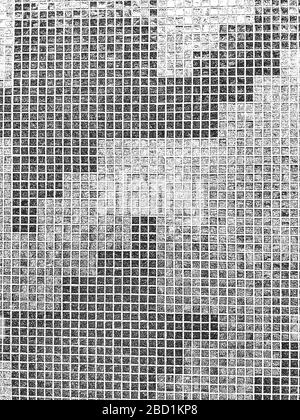 Détresse ancienne texture de la mosaïque. Fond gris noir et blanc. Illustration vectorielle EPS8. Illustration de Vecteur