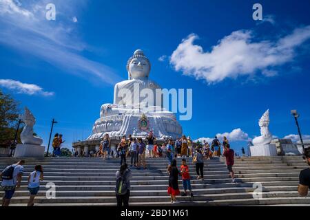 Le Grand Bouddha (le Grand Bouddha) à Phuket, Thaïlande, Asie du Sud, Asie Banque D'Images