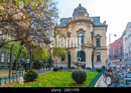 Budapest, Hongrie - 10 novembre 2018 : Bibliothèque métropolitaine Ervin Szabo Banque D'Images