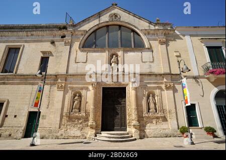 Italie, Basilicate, Matera, Museo archeologico nazionale Domenico Ridola, église de Santa Chiara Banque D'Images