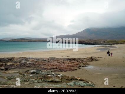 Glassilaun Beach, Connemara, Comté de Galway, côte ouest de l'Irlande Banque D'Images