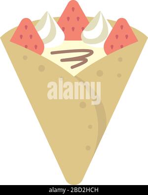 illustration vectorielle de crêpe Illustration de Vecteur