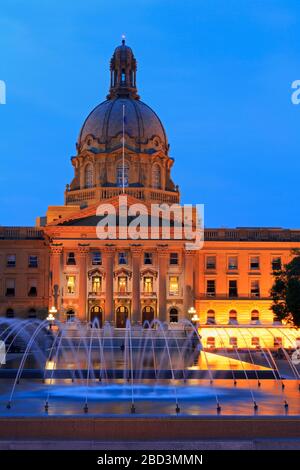 Édifice de l'Assemblée législative de l'Alberta, Edmonton (Alberta), Canada Banque D'Images
