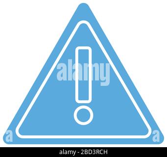 icône de style de ligne de symbole d'alerte Illustration de Vecteur