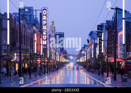 Orpheum Theatre, rue Granville, Vancouver (Colombie-Britannique), Canada, Amérique du Nord Banque D'Images