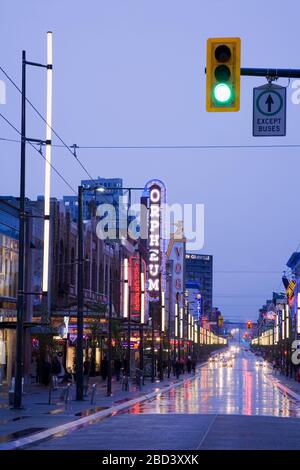 Orpheum Theatre, rue Granville, Vancouver (Colombie-Britannique), Canada, Amérique du Nord Banque D'Images