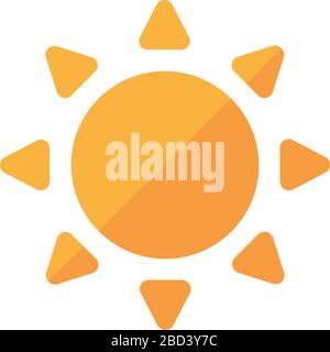 Météo icône / couleur version ( soleil , soleil jour ) Illustration de Vecteur