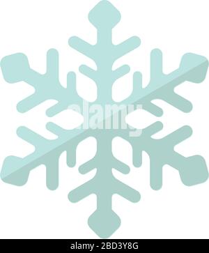 Météo, version icône / couleur ( flocon de neige , neige ) Illustration de Vecteur