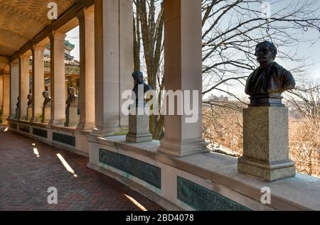 Temple de la renommée des grands Américains au Bronx Community College de New York. Banque D'Images