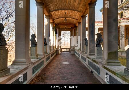Temple de la renommée des grands Américains au Bronx Community College de New York. Banque D'Images