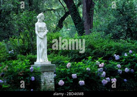 Eve's Garden, site historique de l'État de la plantation de Rosedown, Louisiane Banque D'Images