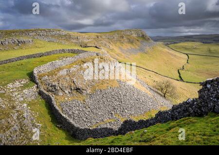 Smearsett cicatrice capturé à partir de pots cicatrice dans le Yorkshire Dales National Park. Banque D'Images