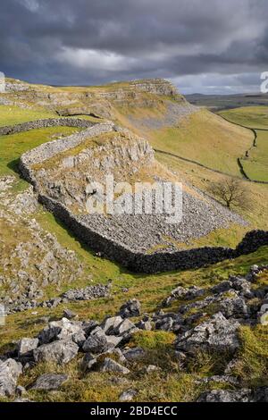 Smearsett cicatrice capturé à partir de pots cicatrice dans le Yorkshire Dales National Park. Banque D'Images