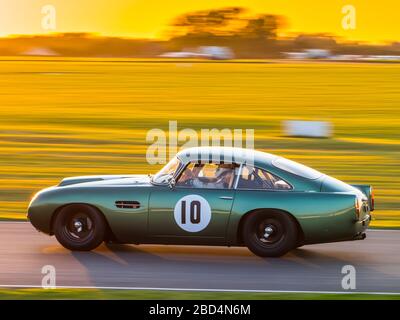 1960 Aston Martin DB4 GT, Kinrara Trophy course, Goodwood Revival 2019 West Sussex UK Banque D'Images