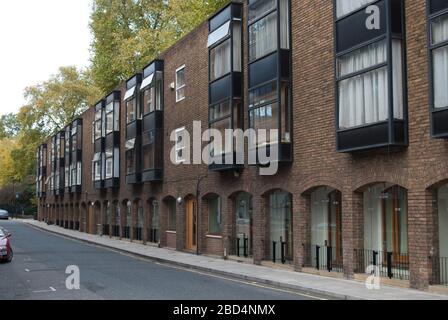 Appartements du bâtiment sur Ridgmount Street, Fitzrovia, Londres, WC1E 7AQ Banque D'Images