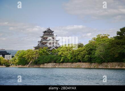 Château d'Hiroshima, Japon Banque D'Images