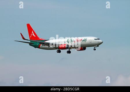 EC-MTV Alba Star Boeing 737-800 Next Generation photographié à l'aéroport de Malpensa, Milan, Italie photographié à l'aéroport de Malpensa, Milan, Italie Banque D'Images