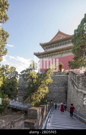 Tombeau de Dingling, tombes de Ming, Badaling, Pékin, Chine Banque D'Images