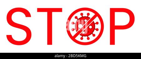 Avertissement texte d'arrêt du virus Wuhan Corona. Covid-19, nCOV, MERS-CoV Novel Coronavirus Block Stamp. Vecteur rouge. Symbole de protection, zone de risque. Code 19 Illustration de Vecteur