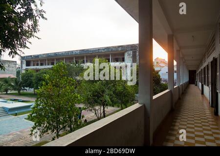 Phnom Penh, Cambodge, Asie, 02/23/2016: Prison de Tuol Sleng Banque D'Images