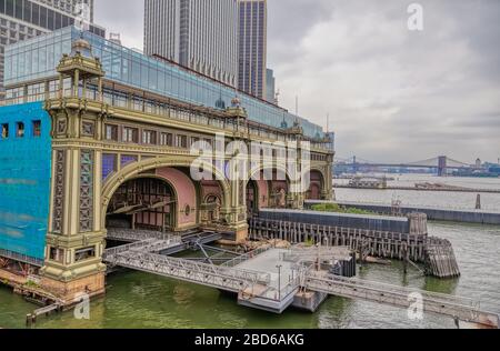 Slip 5 Battery Maritime Building, New York Banque D'Images