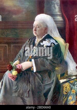 LA REINE VICTORIA (1819-1901) dans son Jubilé de diamant de 1897 Banque D'Images