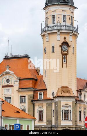 Vieille ville de Bilina, région d'Usti nad Labem, République tchèque Banque D'Images