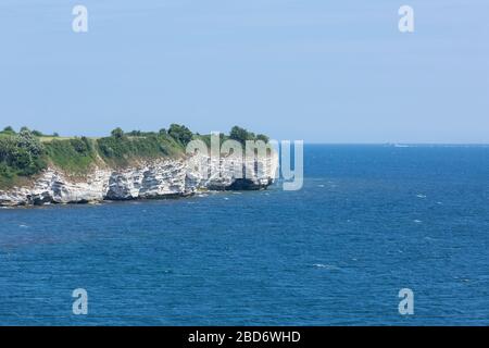 Paysage près de Rodvig, Zélande, Danemark Banque D'Images