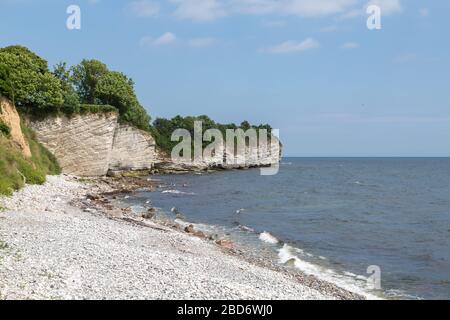 Paysage près de Rodvig, Zélande, Danemark Banque D'Images