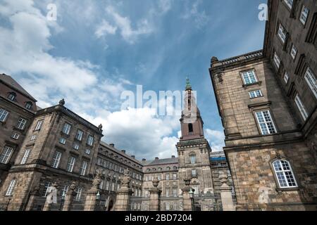 Magnifique Palais Christiansborg au Danemark Banque D'Images